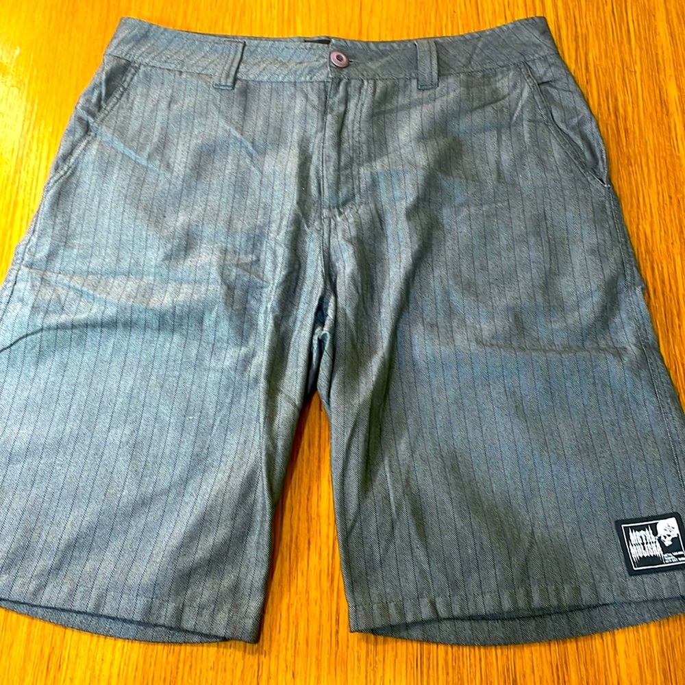 Men’s metal mulisha gray shorts, 34 vintage Y2K